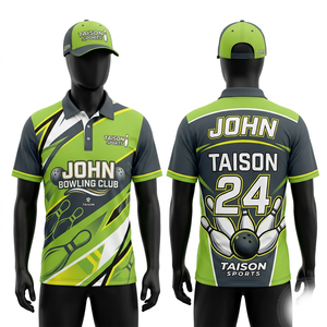 Custom Sublimated <b>Bowling</b> Jersey 180 GSM Moisture Wicking Polyester Blue Red White Panel Design Team Logo - Product Image 5