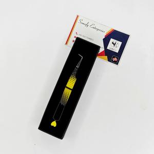 Pinzas para Pestañas Somofy Enterprises, Acero Inoxidable, Diseño de Corazón, Punta de Precisión, Ángulo de 90 Grados, Caja Negra, Empaque en Tarjeta, Perfecto - Product Image 5