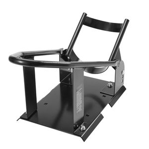 Supporto per Ruota Anteriore Moto in Acciaio Rinforzato con Capacità di 816 kg e 3 Livelli Regolabili, Culla in Gomma - Product Image 6