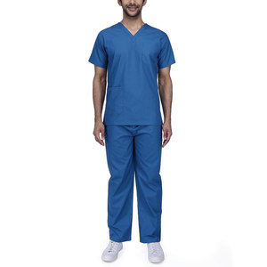 Durable and Comfortable Material Made Men Nursing <b>Scrubs</b> <b>Set</b> New Style Hospital Wear Nursing <b>Scrub</b> <b>Set</b> In Low MOQ - Product Image 1