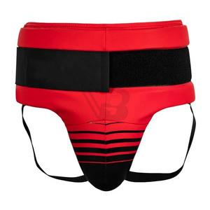 Protège-entrejambe professionnels personnalisables en cuir souple, dernière conception de protection réglable, en cuir PU véritable pour la boxe - Product Image 3