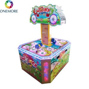 Máquina de <span class=keywords><strong>Juego</strong></span> de Topos Operada con Monedas para Dos Personas, Juguete de Madera para Aliviar el Estrés con Llavero de Topo y Marmota - Product Image 5