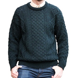 Suéter de Cachemira Italiana 100% para Hombre, Cuello Redondo, Manga Larga, Moda de Invierno, Proveedor de Prendas de Punto Premium - Product Image 1