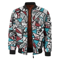 Blouson Bomber Personnalisé en Polyester par Sublimation – Veste Zippée de Haute Qualité pour Équipes de Baseball