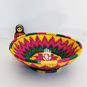 Cesta Abierta Multiusos Hecha a Mano con Hierba Moonj Natural - Ecológica, Duradera, Tamaño Mini - Product Image 3