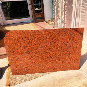 Prix exceptionnels pour des dalles de granit rouge impérial pour la cuisine et la salle de bain, la décoration murale des villas et des hôpitaux, export en vrac en Inde - Product Image 1