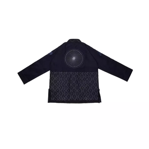 Kimono de Jiu-Jitsu Brésilien Bleu Marine Durable en Tissu Perlé Léger pour Compétition Professionnelle et Entraînement – Personnalisation OEM - Product Image 2