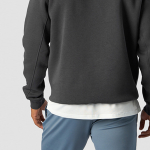 Sudadera con Capucha para Hombre, Color Gris Oscuro, Corte Regular, con Bolsillo Delantero, Estilo Casual de Invierno, 100% Algodón, Bordada - Product Image 2