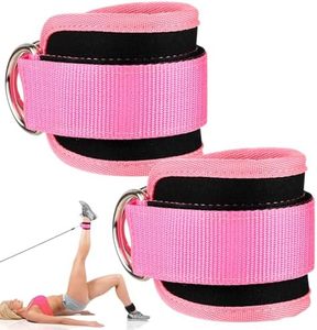 Sangles de cheville réglables pour machine à câble avec rembourrage doux pour les fessiers, les kickbacks et les exercices de jambes – Équipement de fitness pour la gym - Product Image 1