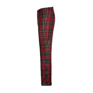 Custom Red Plaid <strong>Tartan</strong> <strong>Men</strong> <strong>Trousers</strong> Slim Fit Casual Streetwear Pants With Pockets OEM ODM Wholesale Manufacturer Bulk Supply - Product Image 3