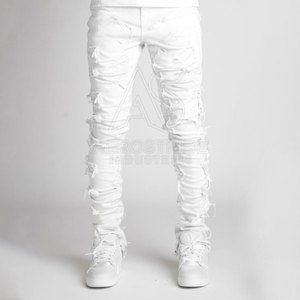 Pantalones Casuales Cómodos de Lona, Cintura Media, Diseño Personalizado, Corte Relajado, Tela Suave para Uso Diario, Estilo Moderno y a la Moda - Product Image 3