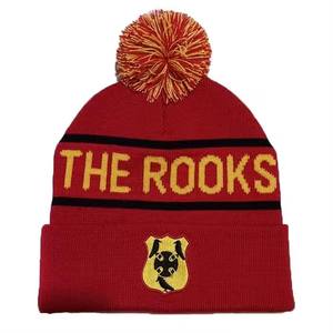 Unisex Knitted Beanie Custom Logo Winter <b>Hat</b> Soft Thick Cuffed Skull <b>Cap</b> Wholesale - Product Image 3