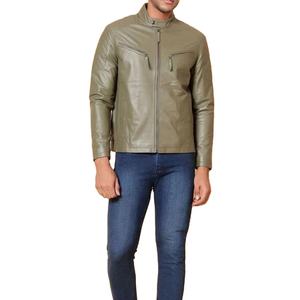 Veste en cuir tendance pour homme, idéale pour la saison hivernale et les sorties décontractées, avec une finition lisse - Product Image 2