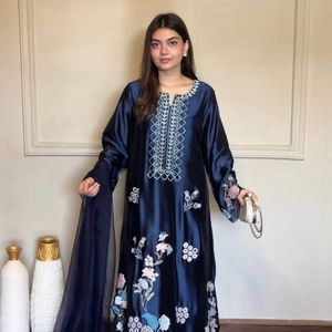 Premium Jura Silk Premium <b>Kaftan</b> Pant Set With Organza Dupatta Traditional Designer Ethnic Wear Manufacturer By Royal Exports - Product Image 2
