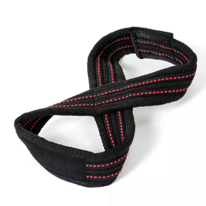 Soporte de Muñeca para Levantamiento de Pesas, Culturismo, Entrenamiento de Fuerza, Correa en Forma de 8, Powerlifting, Algodón de Alta Resistencia, Neopreno Ajustable - Product Image 3