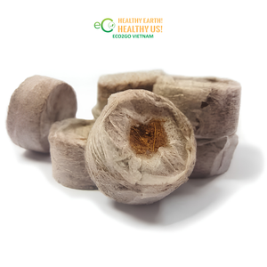Pastilles de coco 35mm 36mm 42mm Plusieurs tailles Fibres de coco compressées Substrat de germination ECO2GO VIETNAM - Product Image 3