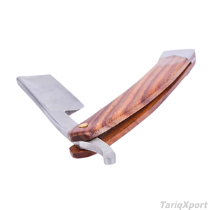 Professional Stainless Steel <b>Blade</b> <b>Single</b> <b>Blade</b> Barber Shaving <b>Razor</b> Wooden Face Body Customized Color Custom Logo - Product Image 3
