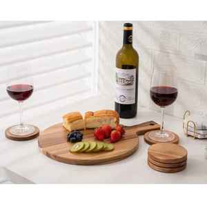 Planche à fromage en bois écologique au design classique, personnalisable, pour fruits et légumes, rectangulaire, passe au lave-vaisselle, pour la maison - Product Image 6