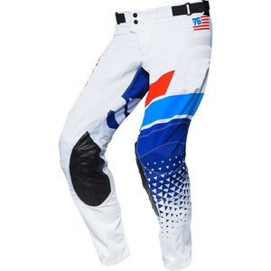 Pantalon de moto pour homme, bleu et orange, respirant, toutes saisons, vêtements de course - Product Image 4