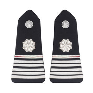 Shoulder Boards Embroidered Epaulettes Personalized Rank Badges with Gold <b>Silver</b> Braid Detail for Professional Parade Dress - Product Image 6