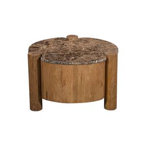 Mesa de Centro Portátil de Madera, Mesa Auxiliar de Diseño Moderno, Construcción de Madera Sólida y Duradera, Ecológica y Fácil de Mantener para el Hogar - Product Image 2