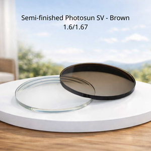 เลนส์เปล่าแบบกึ่งสำเร็จรูป Single Vision Solid SFSV MR-8 1.6 ทรงกลม โฟโตโครมิก โฟโตซัน สีเทา-น้ำตาล ไม่เคลือบผิว UC Optical - Product Image 1