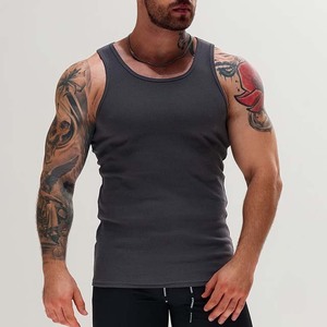 Débardeur tricoté orange pour homme, col rond, couleur unie, décontracté, pour entraînement, fitness, gym, 2026 - Product Image 3