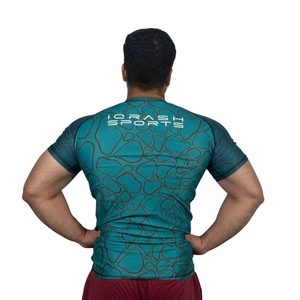 Rashguards personnalisés pour hommes, haute qualité, BJJ MMA, protection solaire, séchage rapide, surf, natation. - Product Image 5