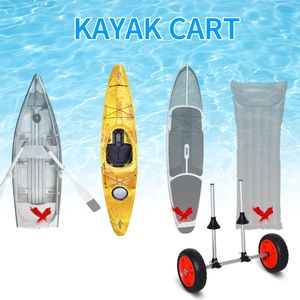 Aluminum Frame Kayak Cart <b>Trolley</b> with Adjustable Crossbar & Large Tires for Easy Transport for <b>Camping</b> - Product Image 4