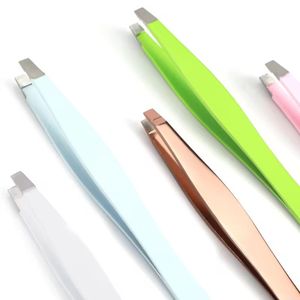 Juego de Pinzas para Pestañas de Acero Quirúrgico MORJE, Punta Suave, Herramientas de Maquillaje de Precisión, 5 Colores - Product Image 3