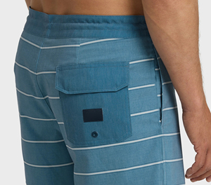 Shorts de bain rayés pour homme, taille mi-haute, cordon de serrage, séchage rapide, décontractés, extensibles, pour la plage et le surf, imprimés - Product Image 4