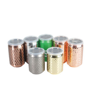 Ensemble cadeau de mugs Mule en cuivre martelé et kit de barware en acier inoxydable dans une boîte noire - Product Image 3