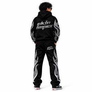 Conjunto Deportivo con Capucha y Pantalones Jogger para Hombre, Calidad Premium, Serigrafía, Chándal Informal para Hombre, Ropa Deportiva 100% - Product Image 4