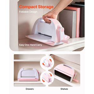 Macchina Manuale per Fustellatura ed Embossing con Apertura da 9 Pollici, Set Portatile per Lavorazione Carta con Fustelle e Cartelle - Product Image 6