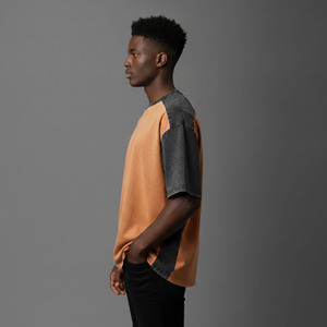 Top Sale Custom Made Men's <b>T</b>-<b>Shirt</b> Heavyweight Street Style Short Loose 2 tone Vintage washed Worsted baggy fit <b>t</b>-<b>shirt</b> for man - Product Image 5