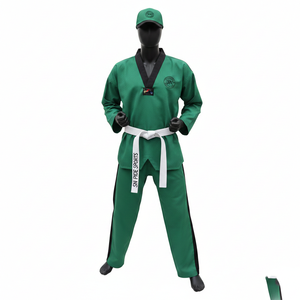 Uniforme de Taekwondo Personalizado para Artes Marciales, Unisex, Traje de Entrenamiento, Blanco, Poliéster/Algodón, Logotipo Personalizado, Duradero - Product Image 1