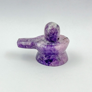 Lepidolite naturelle sculptée en forme de Shivling, Lepidolite violette Shiva Lingam, cristal de guérison pour Reiki, décoration spirituelle, vente en gros - Product Image 3