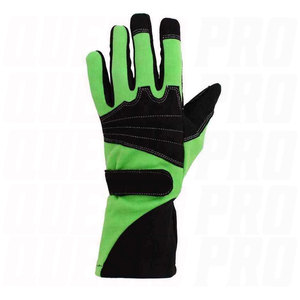 Full Finger Racing Gloves Green Black Polyester Nylon Adjustable <b>Wrist</b> <b>Strap</b> Non Slip Outdoor Riding Kart Motorcycle Gloves - Product Image 3