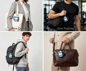 Porte-clés pratique en forme de mini sac fourre-tout, motif personnalisé, pendentif tendance pour sac à main, sac à dos, accessoire promotionnel - Product Image 6