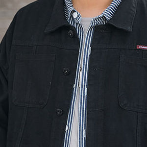 แจ็คเก็ตยีนส์ลำลองไซส์พลัสสำหรับฤดูใบไม้ร่วง พร้อมซิปปิด คอตั้ง กันน้ำ สำหรับผู้ชาย-บริการ OEM - Product Image 4