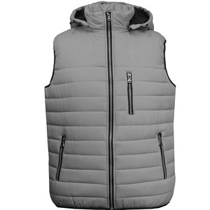 Vestes décontractées amples et tendance pour hommes, de haute qualité, chaudes, avec fermeture éclair, gilet amincissant pour hommes, gilet matelassé - Product Image 2