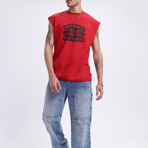 T-shirt sans manches pour hommes, débardeur de sport de qualité supérieure, tissu respirant à séchage rapide, design confortable et flexible pour l'entraînement en salle de sport - Product Image 3