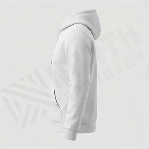 Sudadera con capucha oversize para hombre, estilo vintage, con lavado ácido, de felpa francesa gruesa, con cremallera, teñido liso, para invierno, estilo urbano, color personalizado - Product Image 3