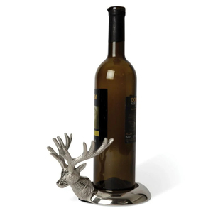 Modern Silver Swan Wine Bottle Holder Hand-Carved Decorative Wine Rack For Countertop & Home <b>Bar</b> Decor Luxury Tabletop Stand - Product Image 2