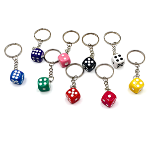 Resin Crafts Dice Pendant Keychains, Funky Personalized <b>Key</b> <b>Rings</b> Dice for Men Fashion Accessories for <b>Bags</b>, Phones - Product Image 1
