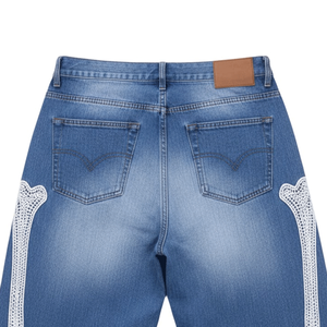 Fabricante de Shorts de Mezclilla con Pedrería de Marca Privada, Soluciones Personalizadas de Embellecimiento, Empaque, Muestras y Etiquetado - Product Image 5