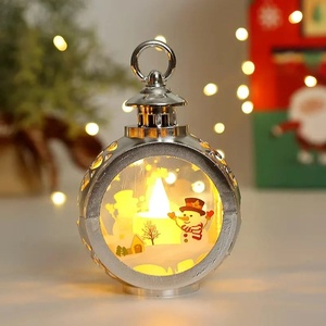 Santa Christmas <b>Lantern</b> Antique Bronze Finish LED Globe Round Shape For Festive Home Decoration & Winter Tabletop Display - Product Image 3
