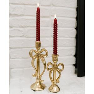 Portavelas de Metal para Iluminación y Decoración del Hogar, Juego de Portavelas Decorativos con Acabado Antiguo y Elegante - Product Image 1