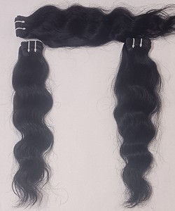 Extensions de cheveux humains Remy indiens 100% naturels, 100g, sans nœuds, sans perte, brillance naturelle - Product Image 4
