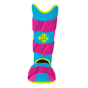 Protector de Pierna de Béisbol de Cuero Duradero y Profesional de Alta Calidad, Tallas Juveniles y para Adultos, Equipo de Seguridad con Personalización Completa - Product Image 1